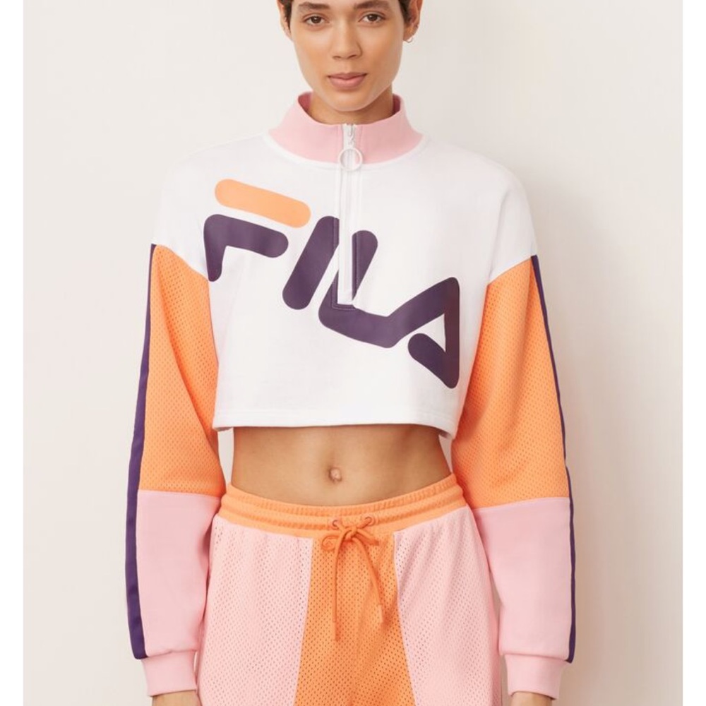 Women’s Kaia 1/2 Zip Cropped Sweatshirt size XS